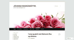 Desktop Screenshot of johannamagnusdottir.com